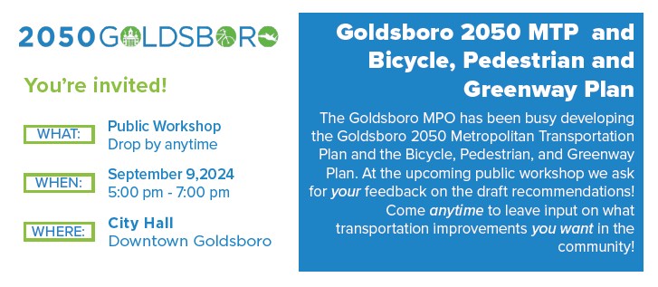 City of Goldsboro MPO Asking for Community Feedback