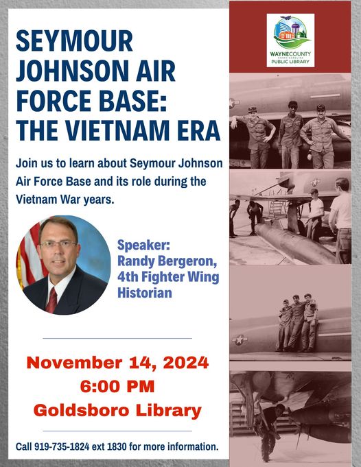 WCPL Hosting Talk on Role of SJAFB During Vietnam War