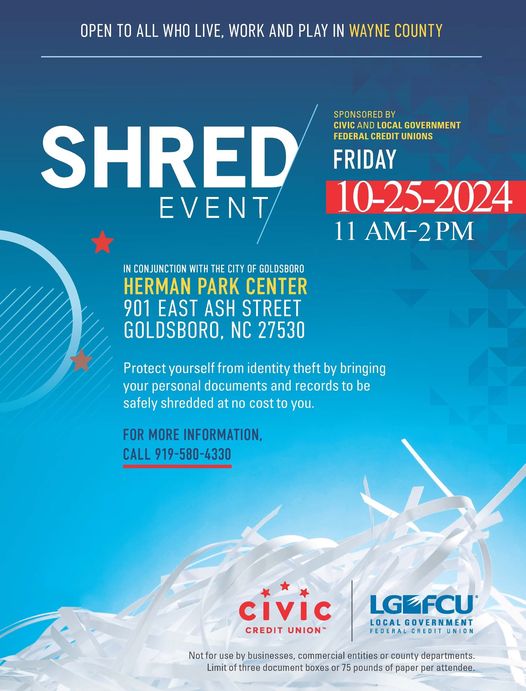 Shred Event Being Held at Herman Park Center