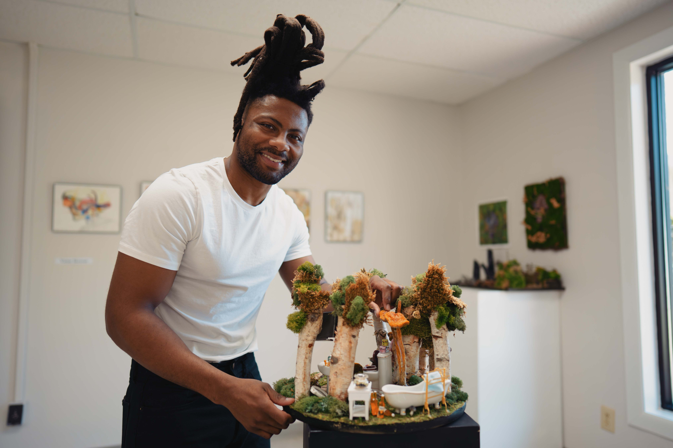 UMO Senior Victor Skinner to Showcase Personal, Powerful Artwork in Spring Student Art Show