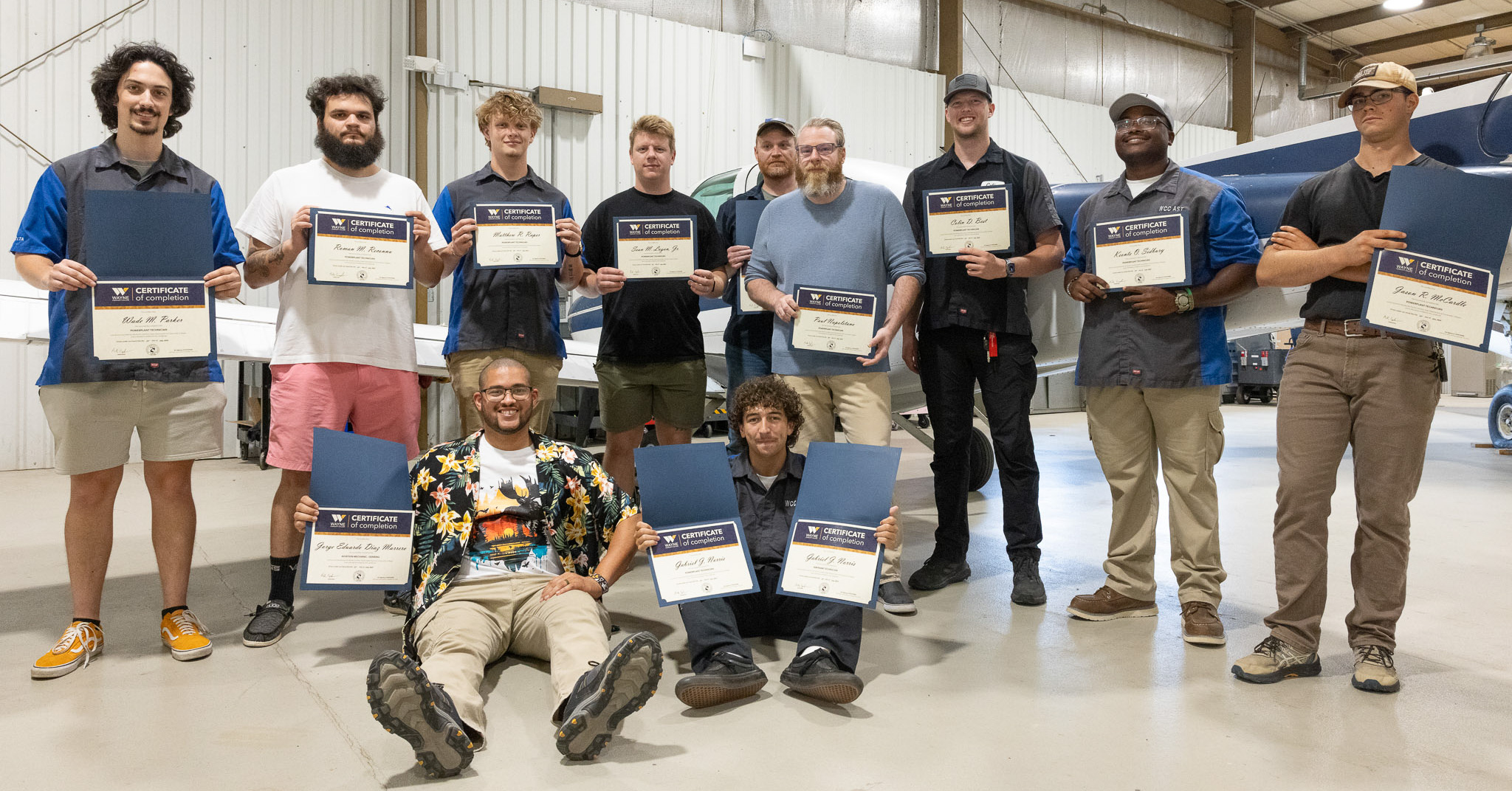Wayne Community College Aviation Students Achieve Major Milestone in Aircraft Mechanic Certification