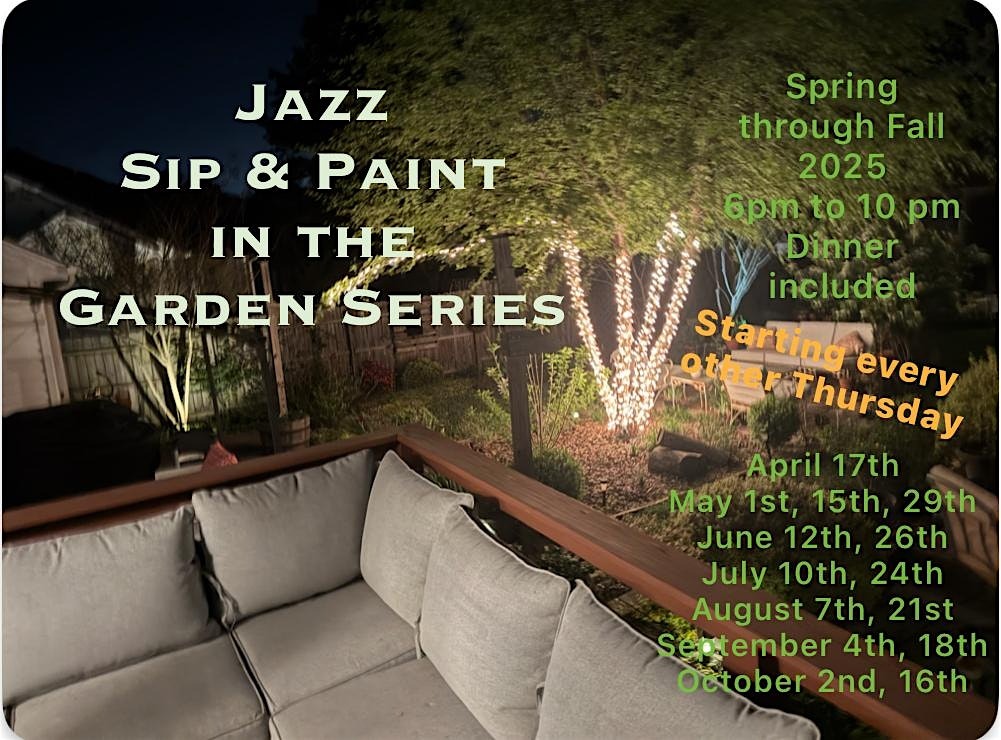 New Jazz Sip and Paint Garden Series Launches in Raleigh