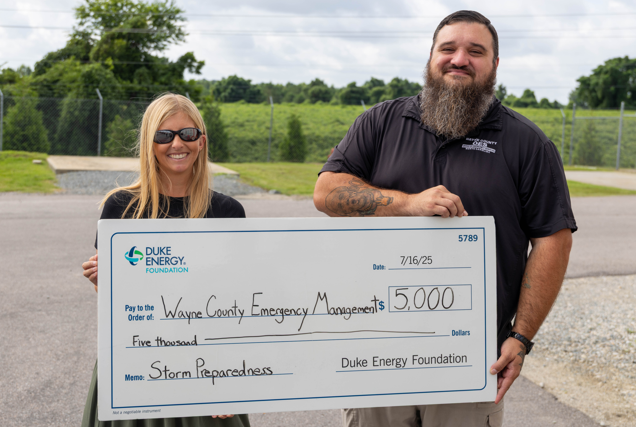 Wayne County Receives $5,000 Duke Energy Foundation Grant to Launch Emergency Drone Program