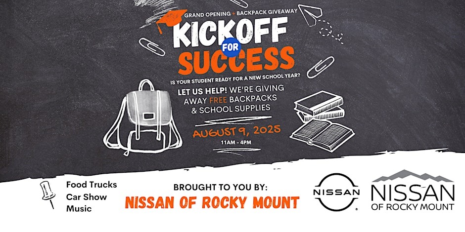 Nissan of Rocky Mount Celebrates Grand Opening with Community Backpack Giveaway