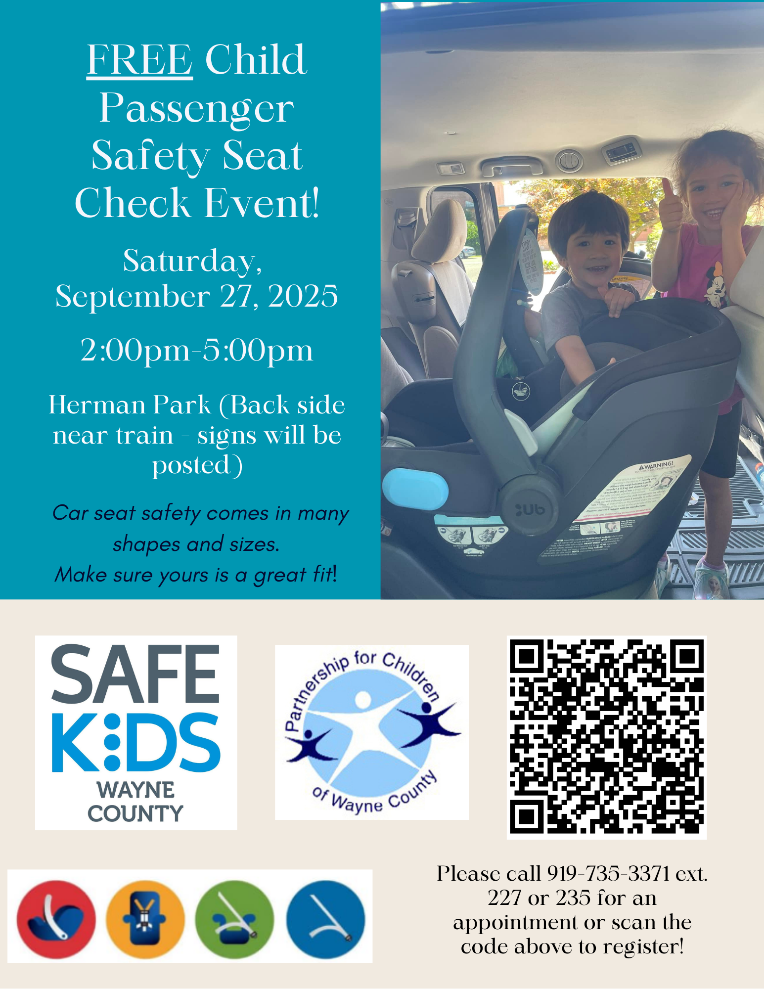 Safe Kids Wayne County Safety Seat Check Event