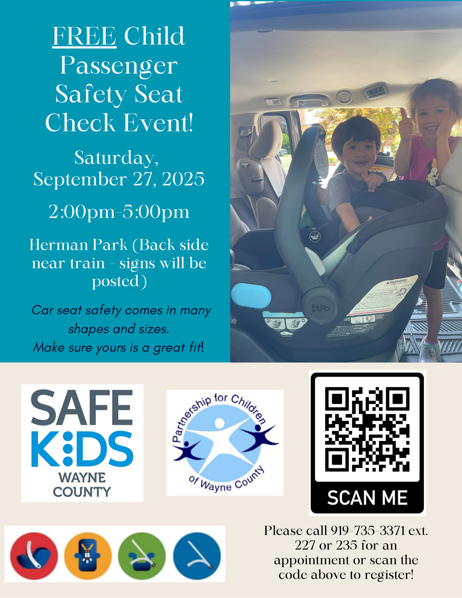 Safe Kids Wayne County Safety Seat Check Event