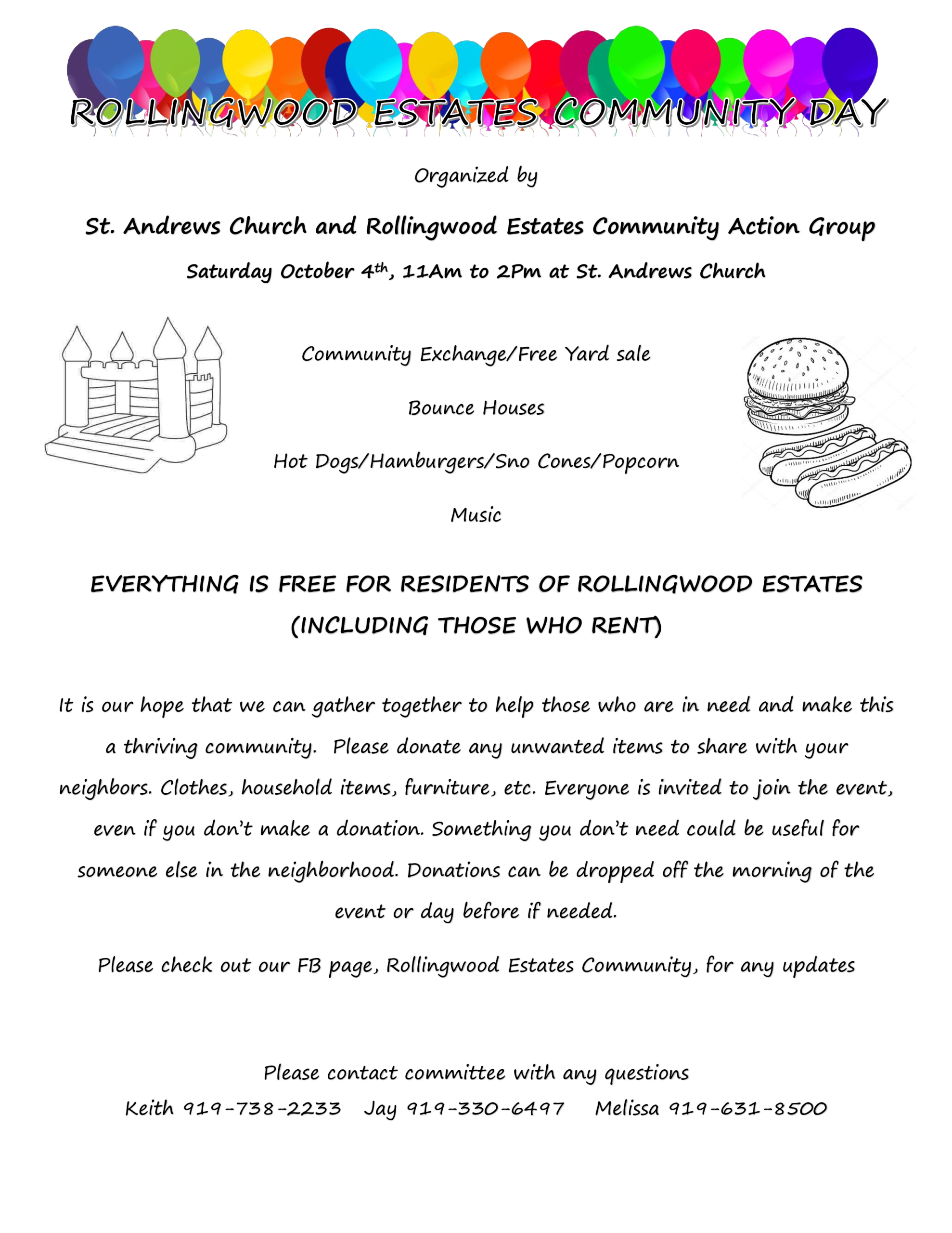 ROLLINGWOOD ESTATES COMMUNITY DAY