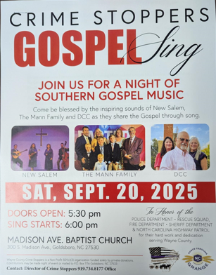 Crime Stoppers Gospel Sing