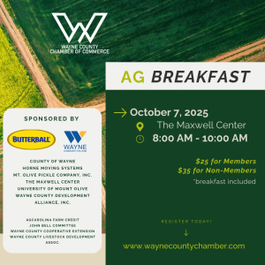 Wayne County to Host 2025 Agriculture Breakfast Celebrating $1 Billion Industry Impact