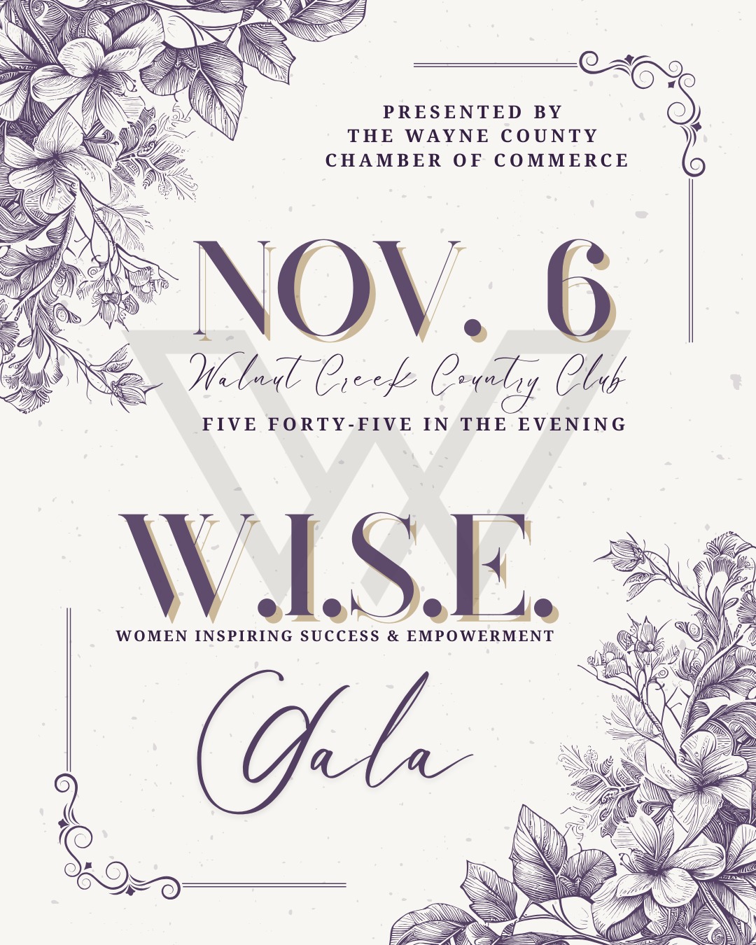 Wayne County Chamber of Commerce Announces Annual W.I.S.E. Gala