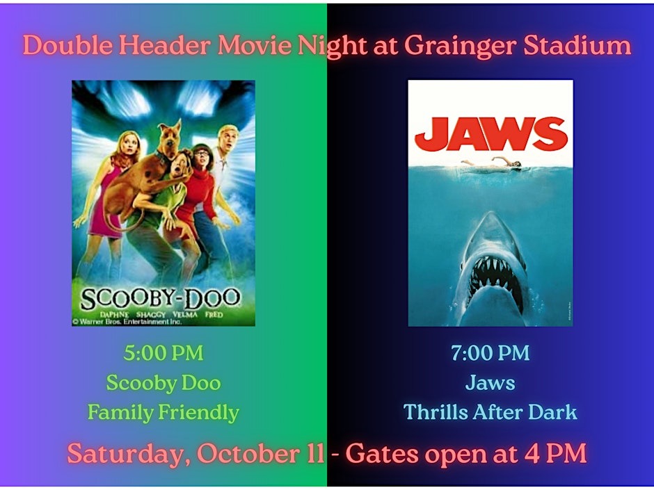 Rotaract of Lenoir County to Host Double Feature Movie Night at Grainger Stadium