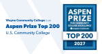 Wayne Community College Named Among Top 200 U.S. Community Colleges for 2027 Aspen Prize
