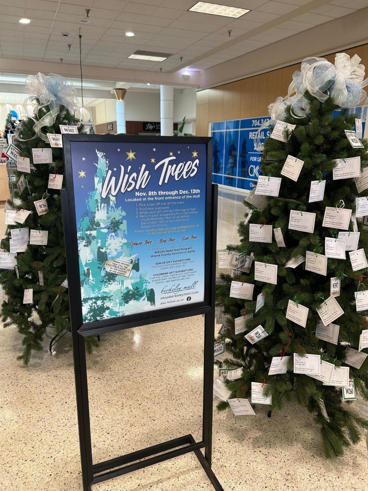 Berkeley Mall Kicks Off Holiday Season with Wish Trees and Community Giving