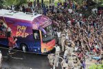 At least 11 people die in a stampede outside a cricket stadium in India after IPL win