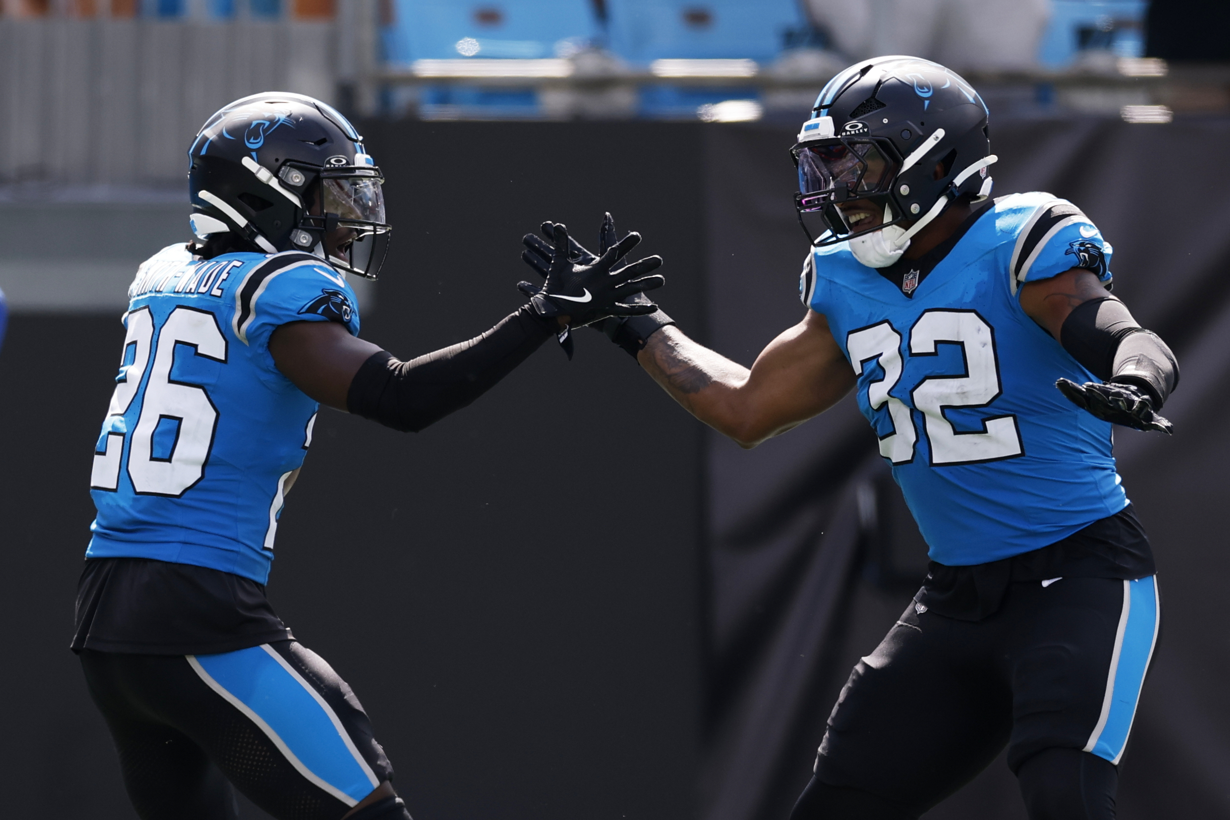 Panthers dominate Falcons 30-0 for first win of the season