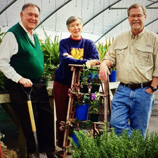 Mike Raley, Anne Clapp, and Rufus Edmisten