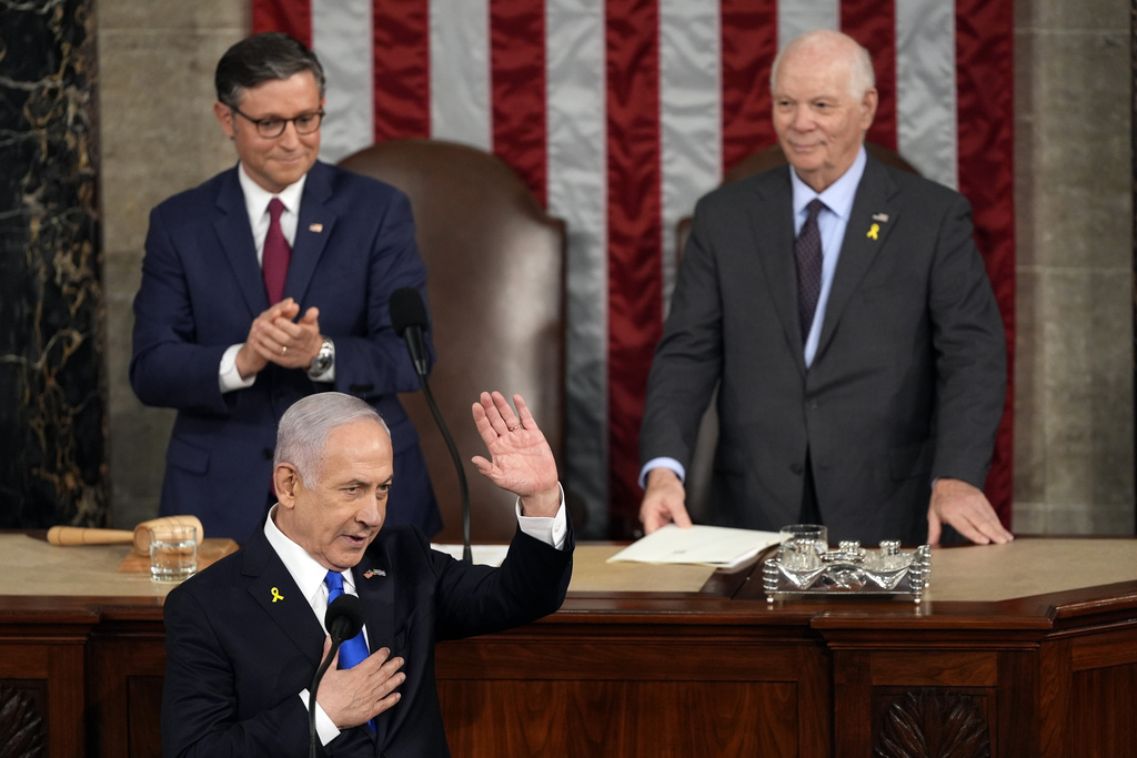 In fiery speech to Congress, Netanyahu vows ‘total victory’ in Gaza and denounces U.S. protesters