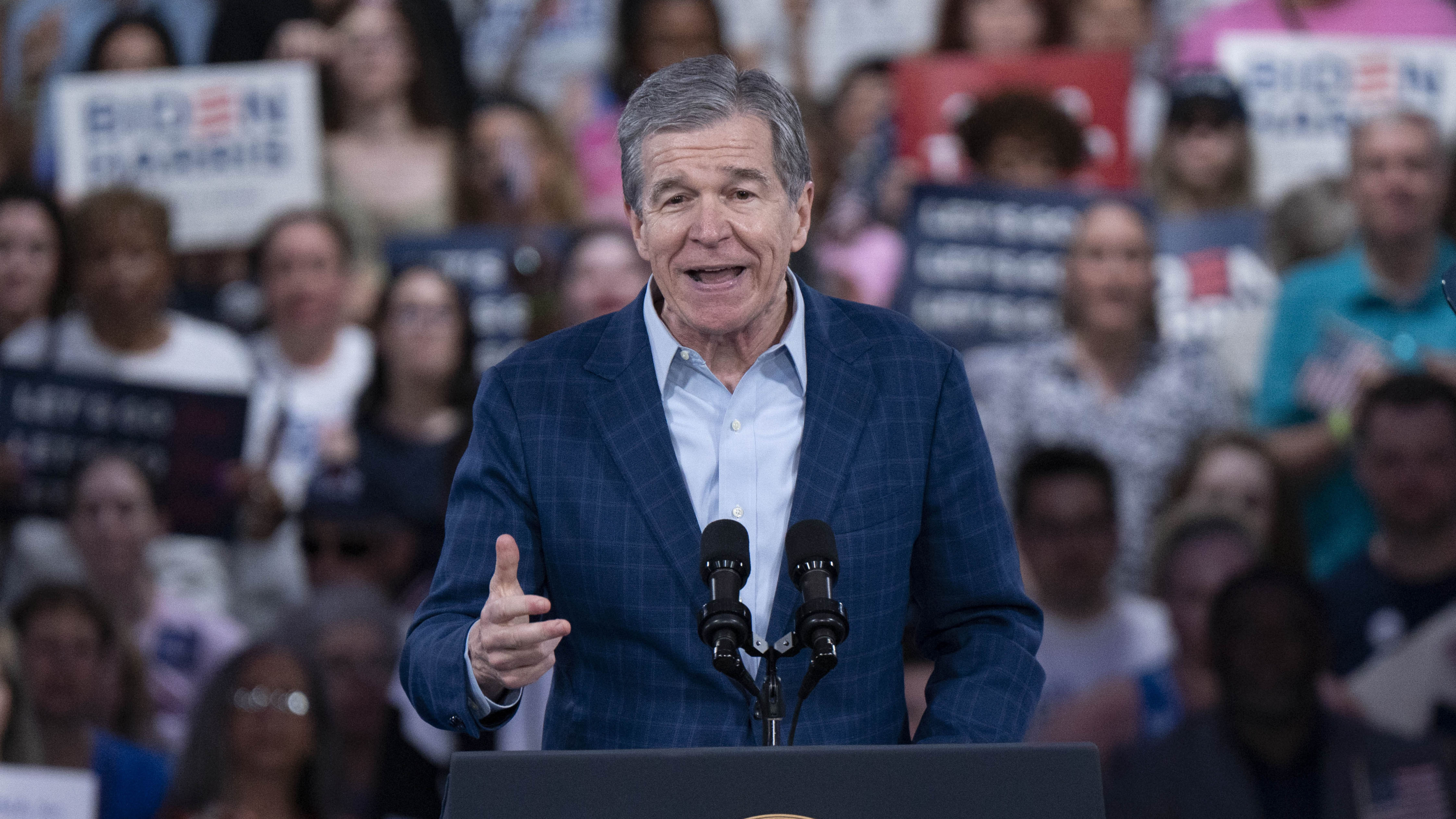 NC Gov. Cooper opted out of Harris VP vetting, in part over worry about GOP lieutenant