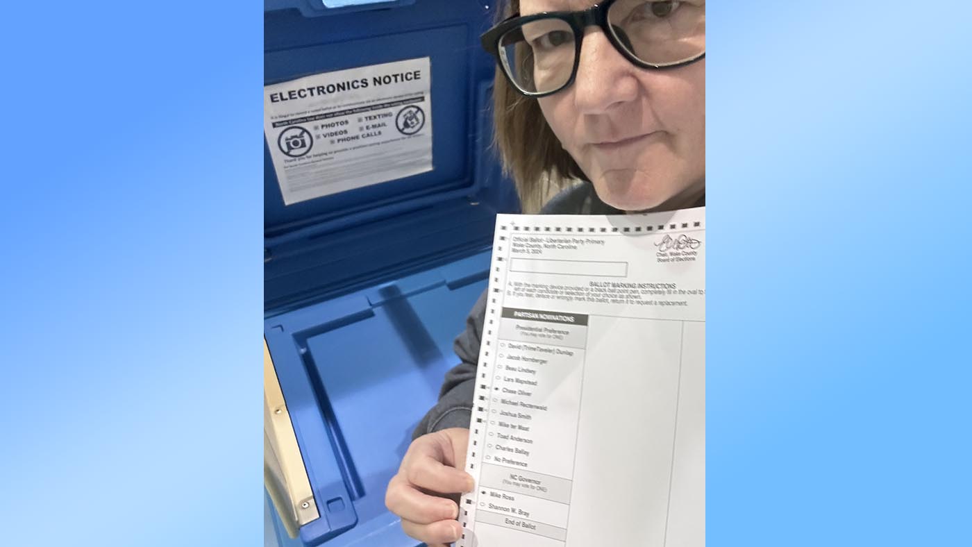 Wake County woman took a ‘ballot selfie.’ Now she’s suing state elections board for laws that ban it