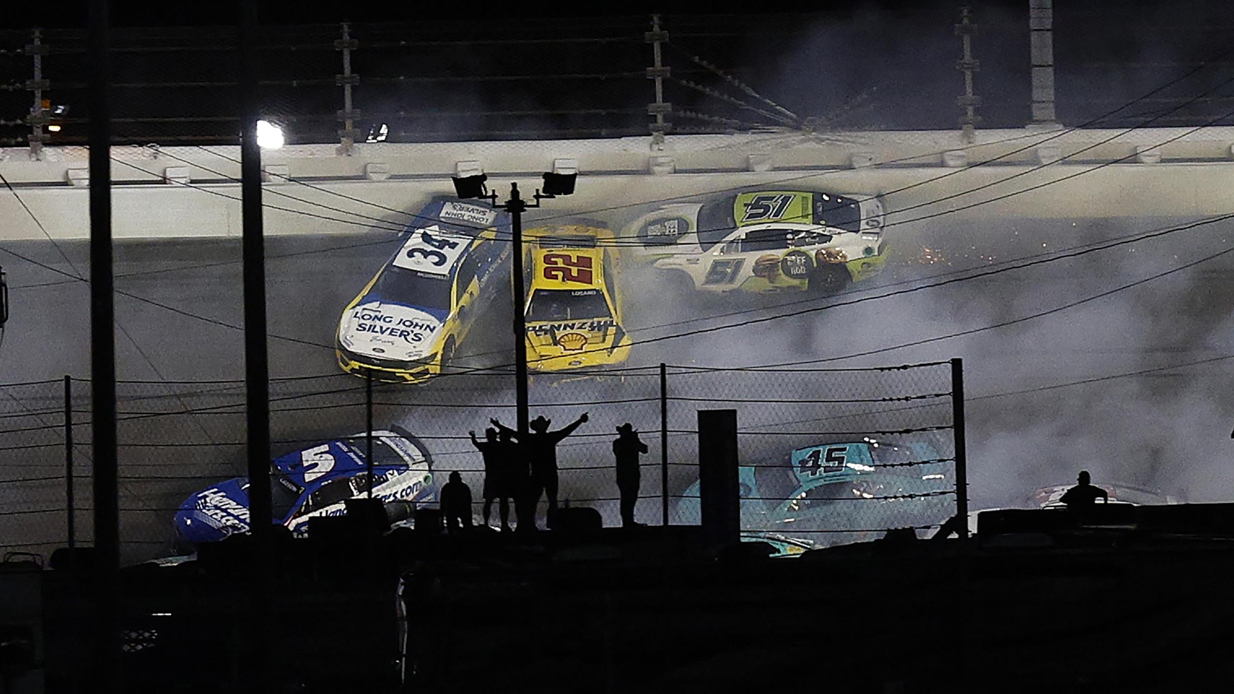 Harrison Burton wins a wild NASCAR Cup race at Daytona for a playoff berth no one saw coming