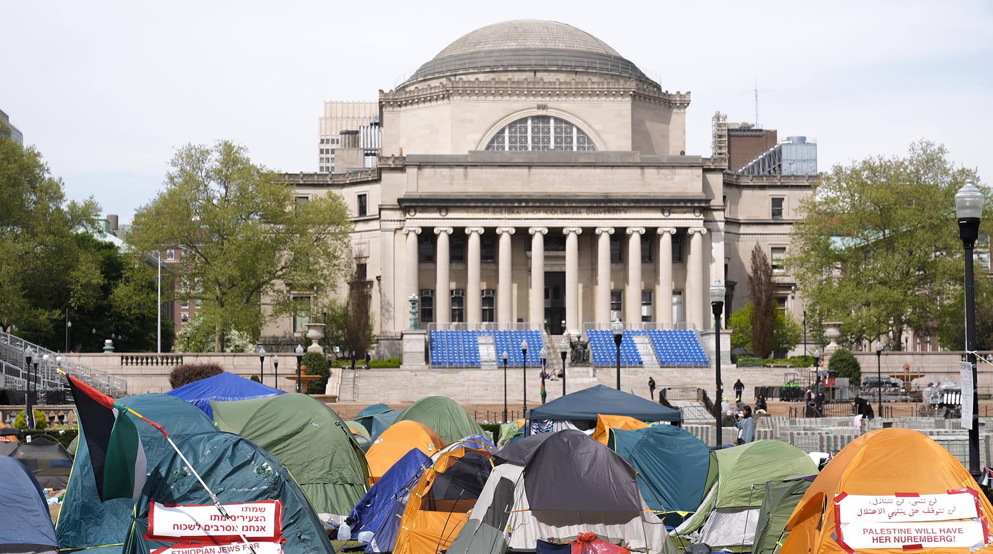 As students return to Columbia, the epicenter of a campus protest movement braces for disruption