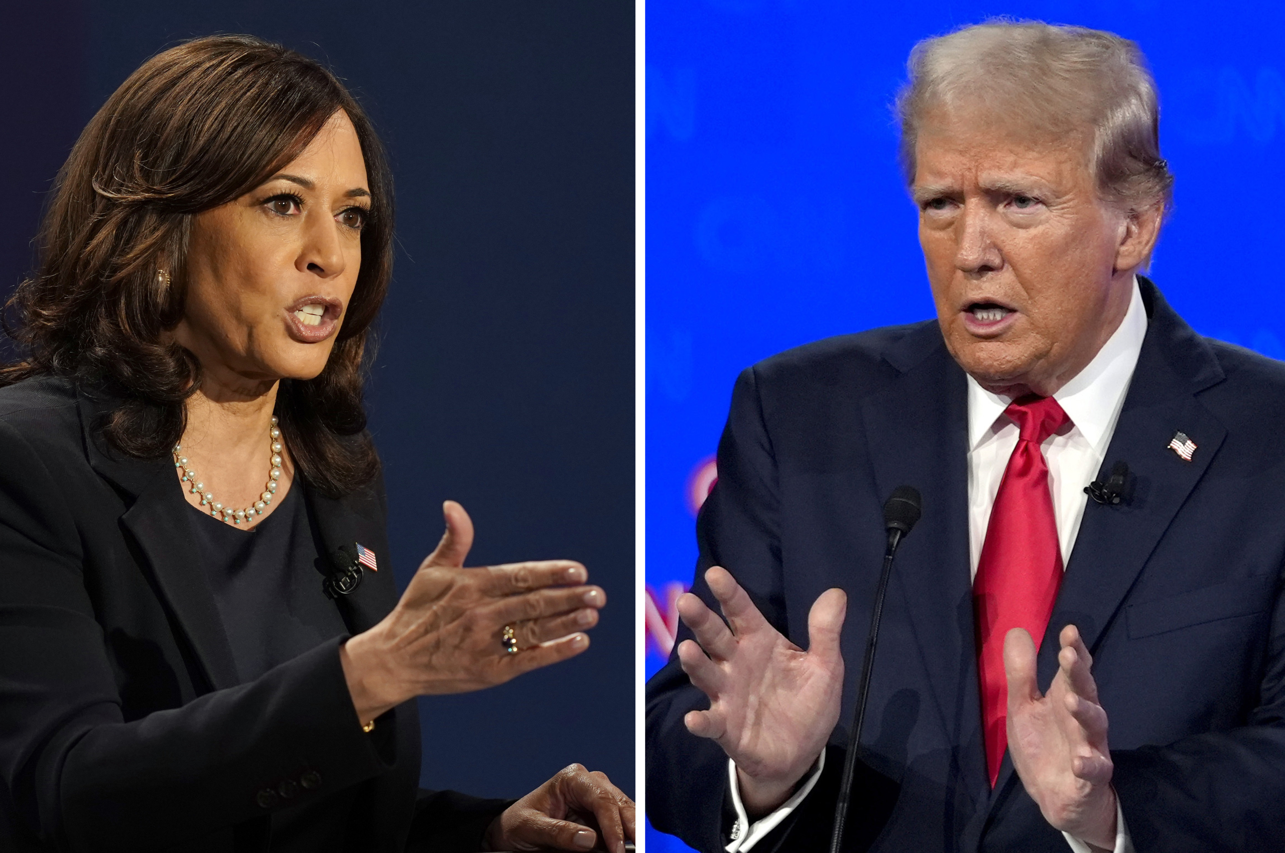 Harris and Trump offer worlds-apart contrasts on top issues in presidential race