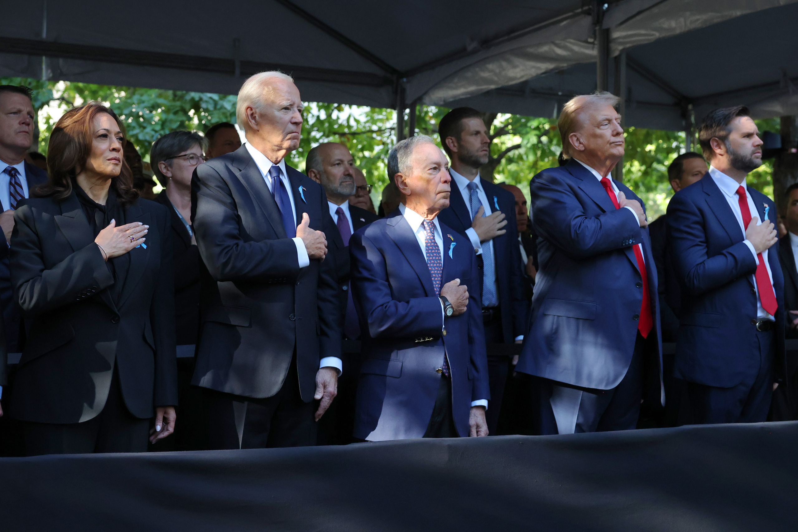 9/11 anniversary brings Biden, Harris and Trump together at ground zero