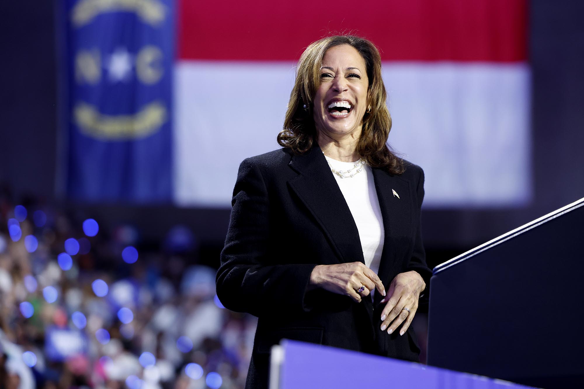 In swing states, Harris touts Republican endorsements while Trump leans into incendiary rhetoric