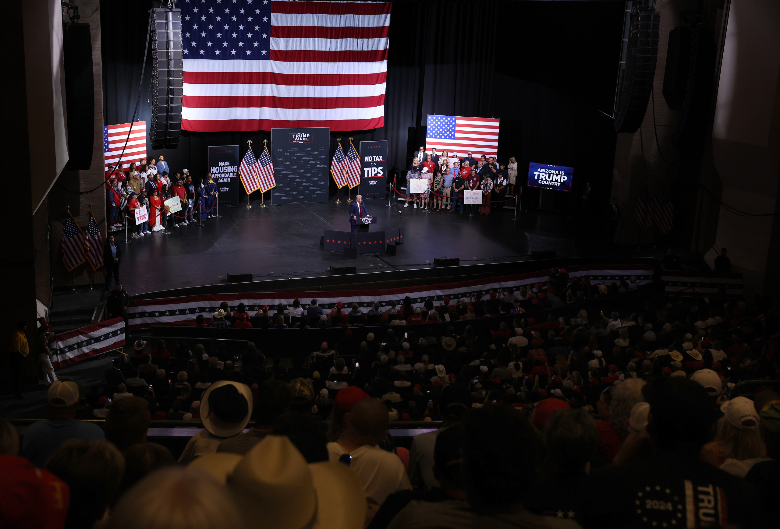 Trump campaigns in Western states as Harris focuses on critical Pennsylvania