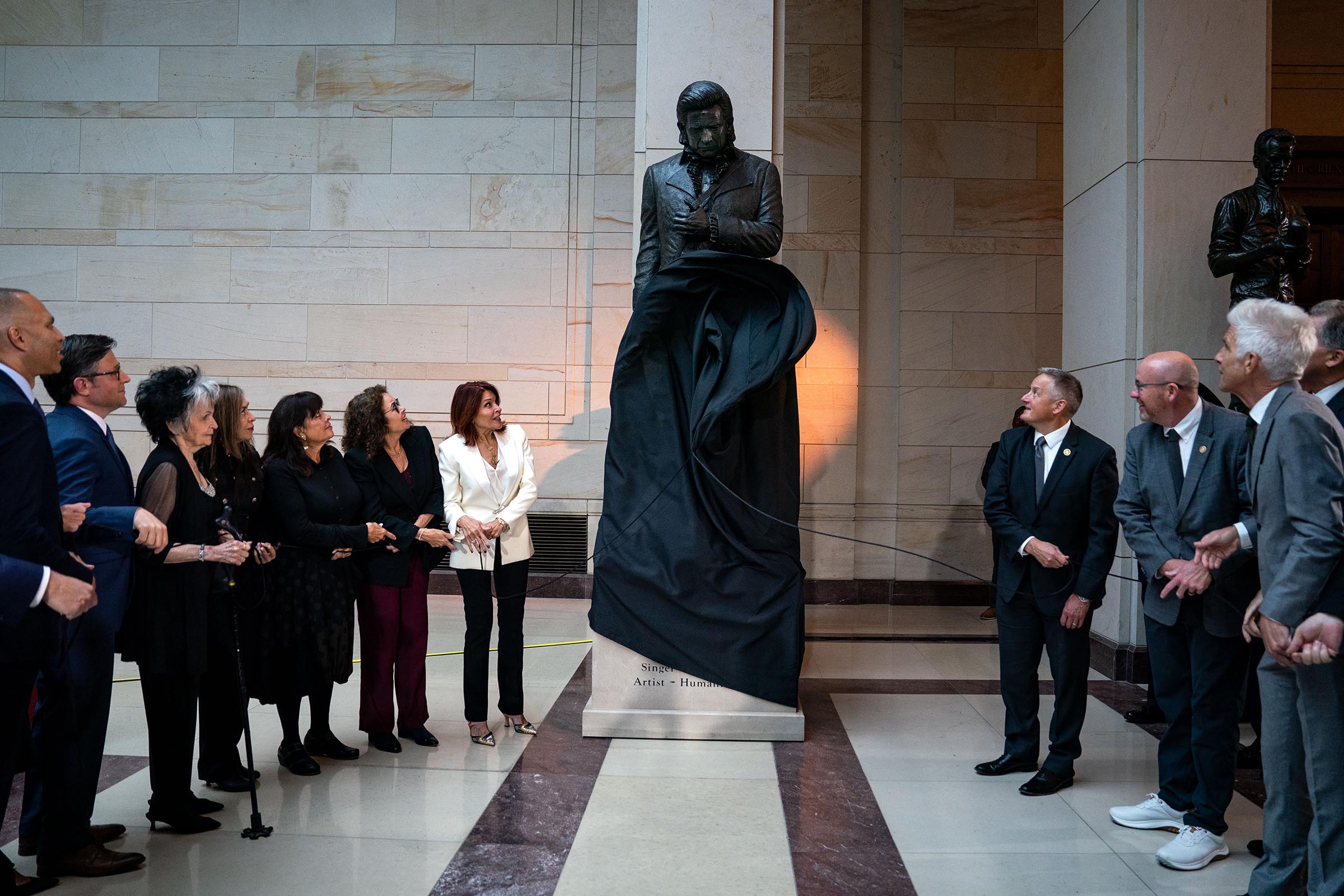 Hello, I’m Johnny Cash’s statue: A monument to the singer is unveiled at the US Capitol