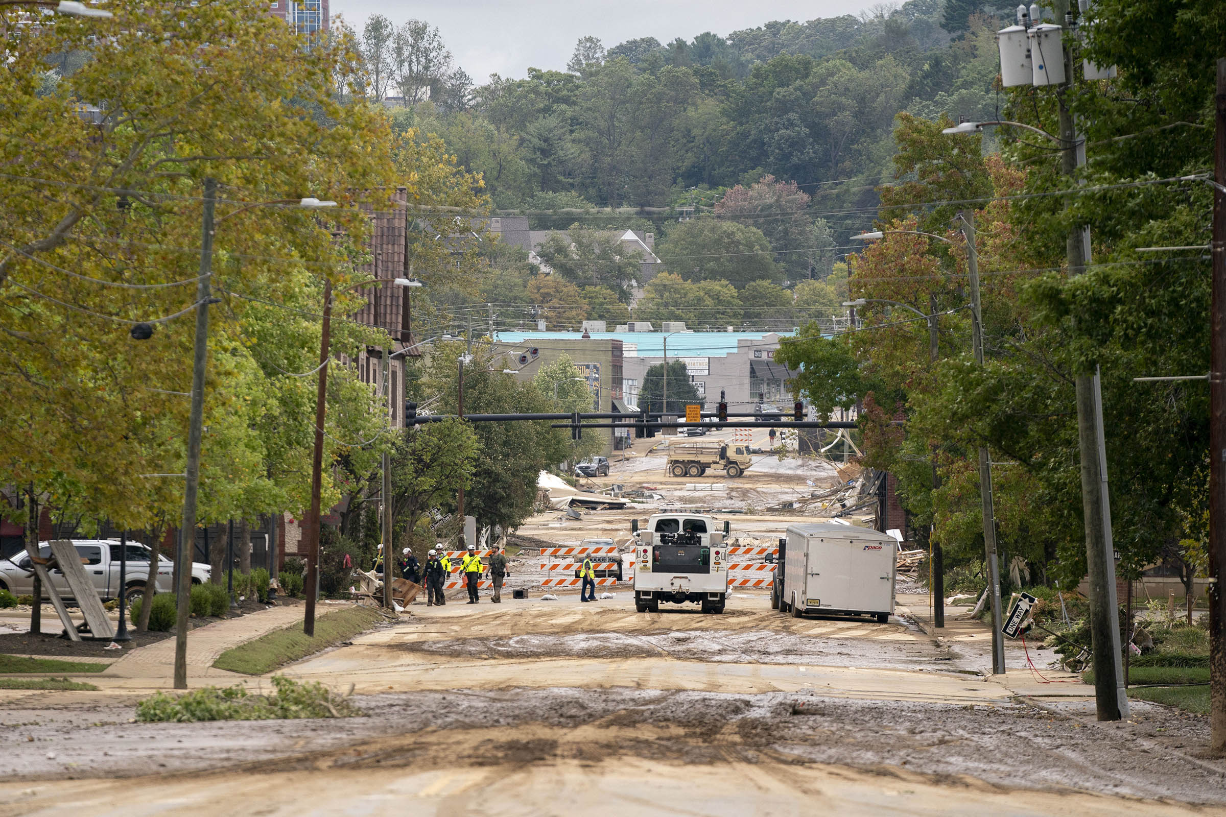 Asheville has been isolated after Helene wrecked roads and knocked out power and cell service