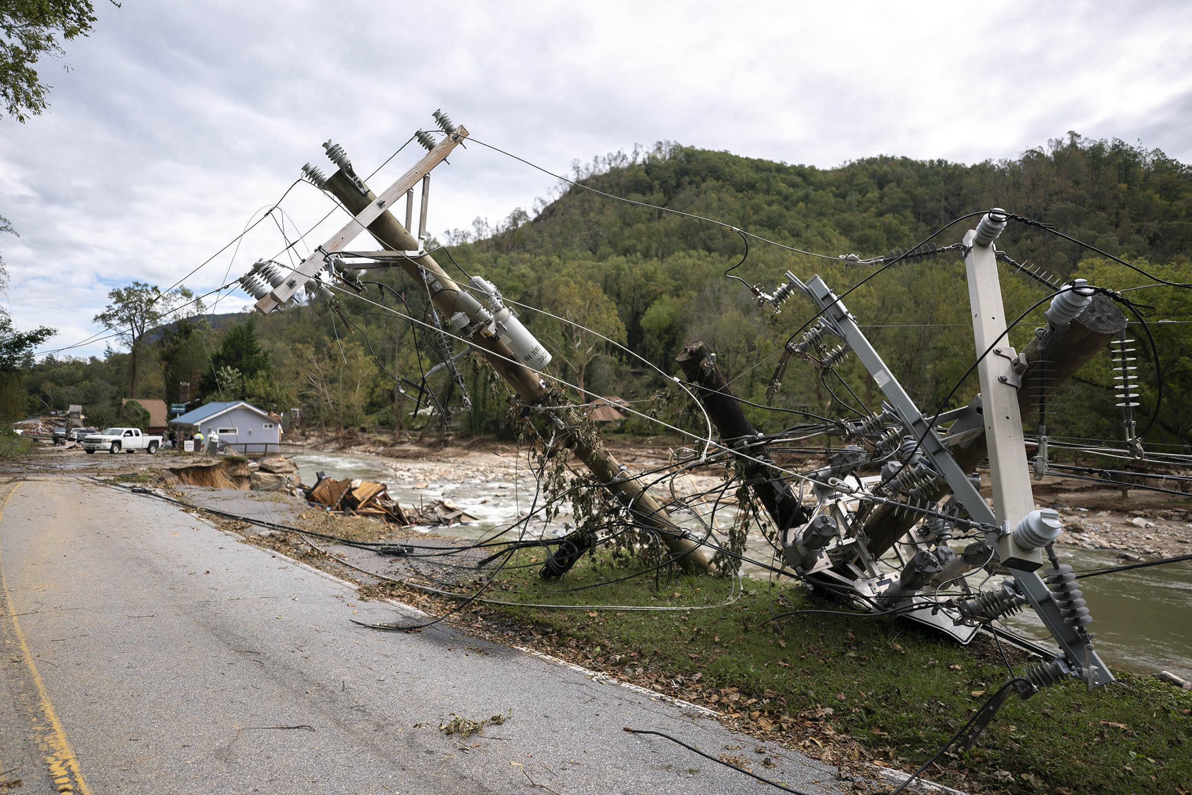 Southerners stay in touch the old-fashioned way after Helene cuts roads, power, phones