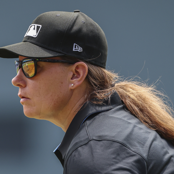 Jen Pawol breaks MLB’s gender barrier as the first female umpire to work a regular-season game
