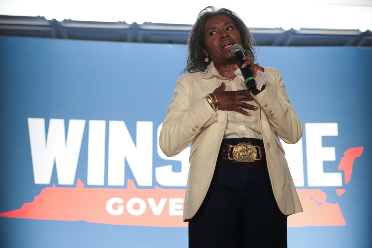 Republican Winsome Earle-Sears is on the defensive in Virginia’s race for governor