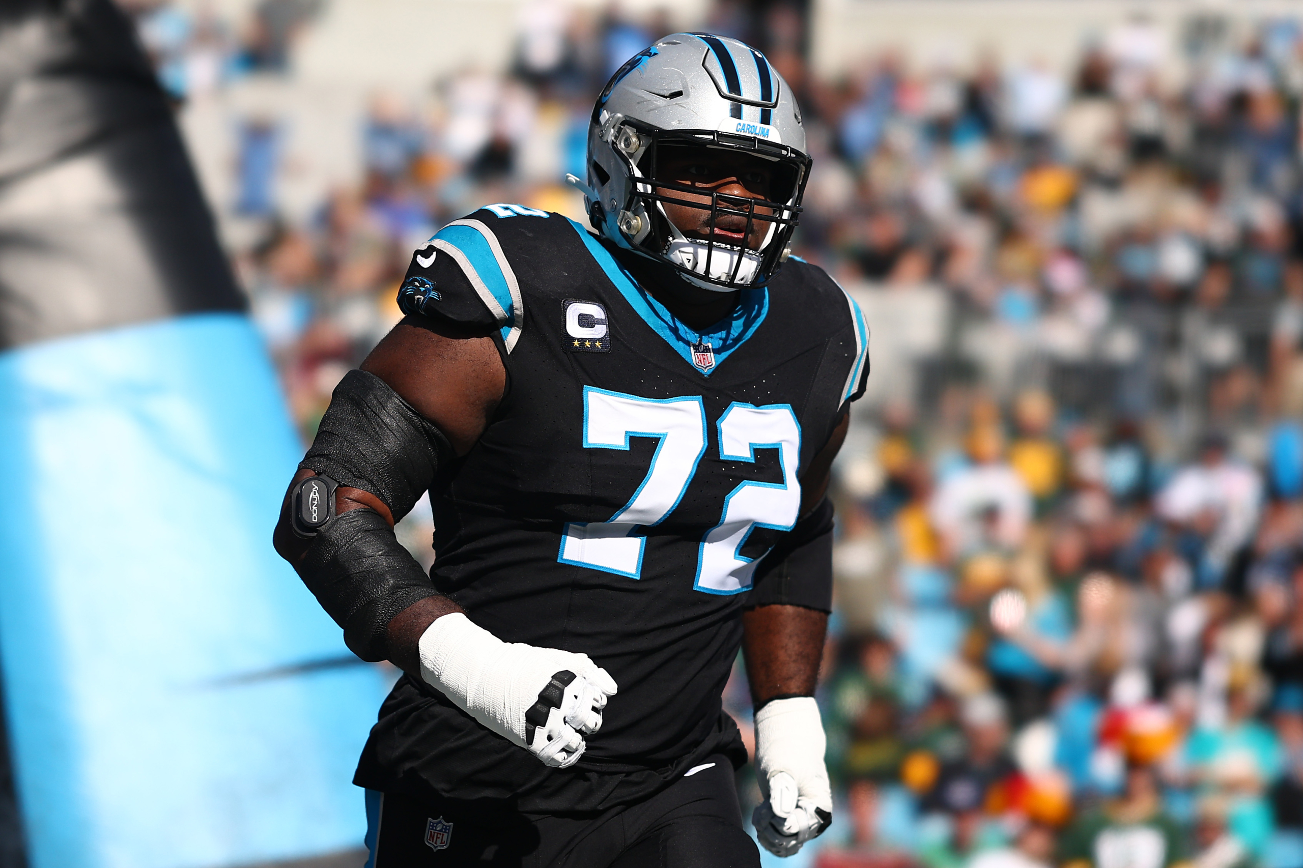 Panthers re-sign longtime RT Taylor Moton to a 2-year, $44M extension, AP sources says