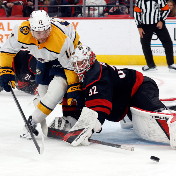 Blake has 2 goals and an assist to lead the Hurricanes past the Predators, 6-3