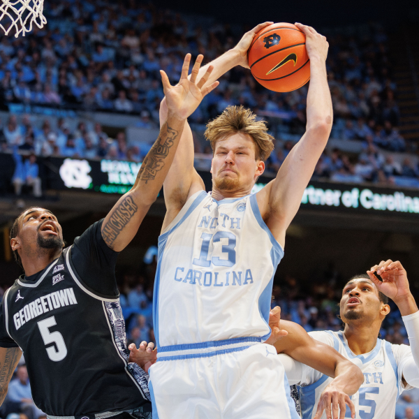 Wilson, Veesar push No. 16 North Carolina past Georgetown, 81-61