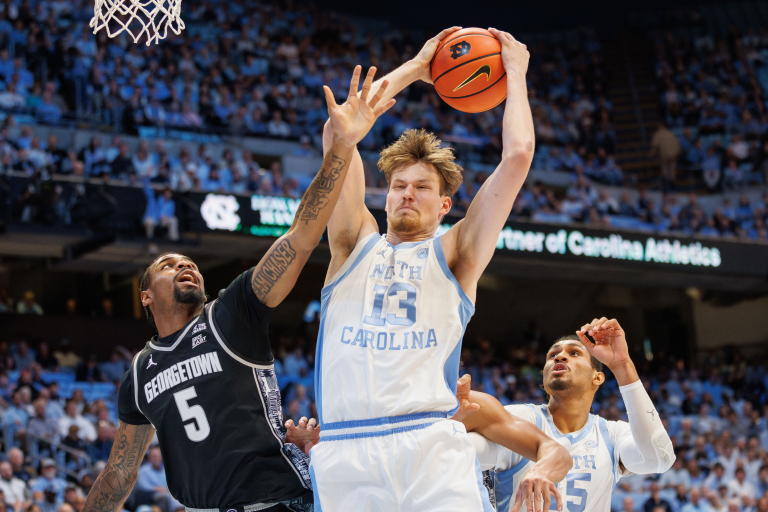 Wilson, Veesar push No. 16 North Carolina past Georgetown, 81-61
