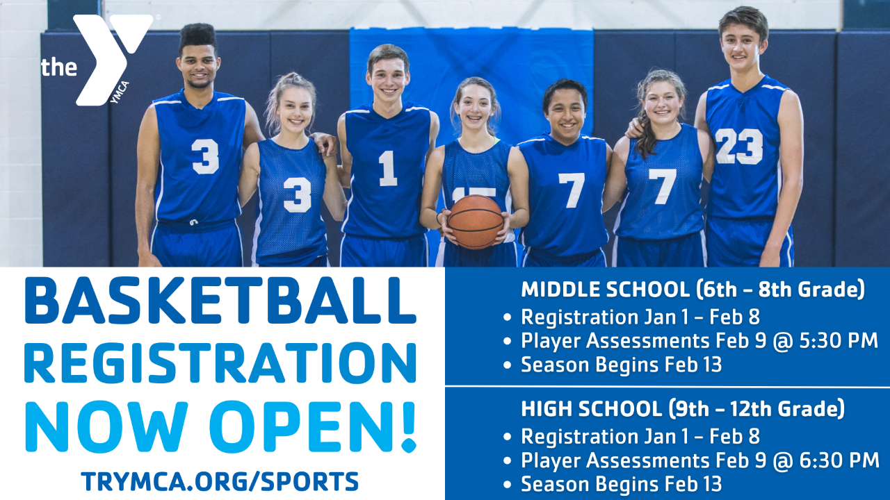 YMCA Basketball Registration NOW OPEN