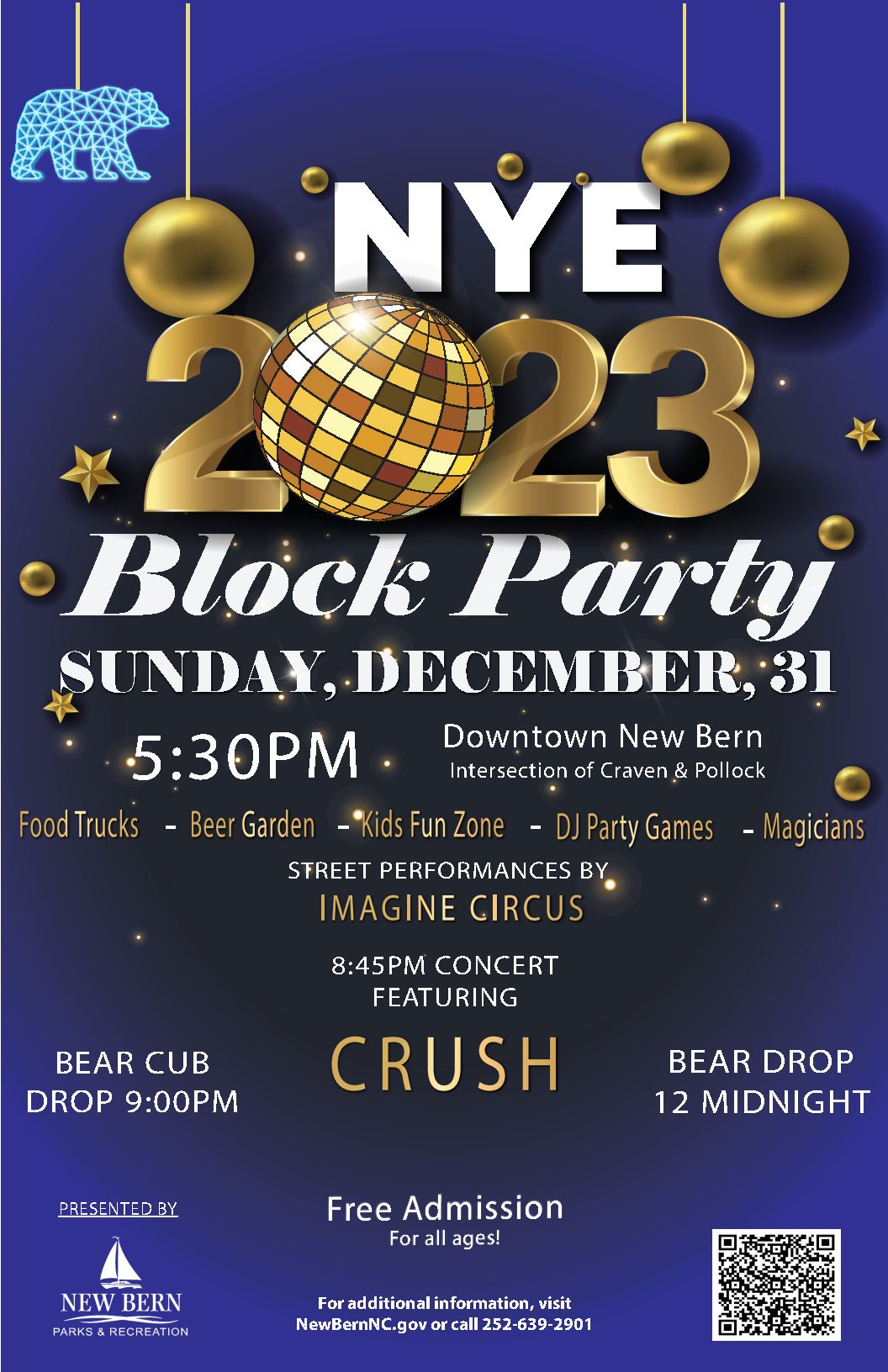New Year’s Eve Block Party in Downtown New Bern