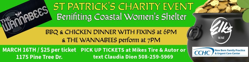 St. Patrick’s Charity Event Benefiting Coastal Women’s Shelter
