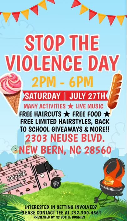 @NCBottleBunnies Stop The Violence Day