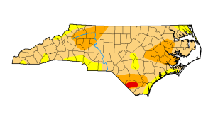 Severe, Moderate Drought Expands in North Carolina, Extreme Drought Introduced