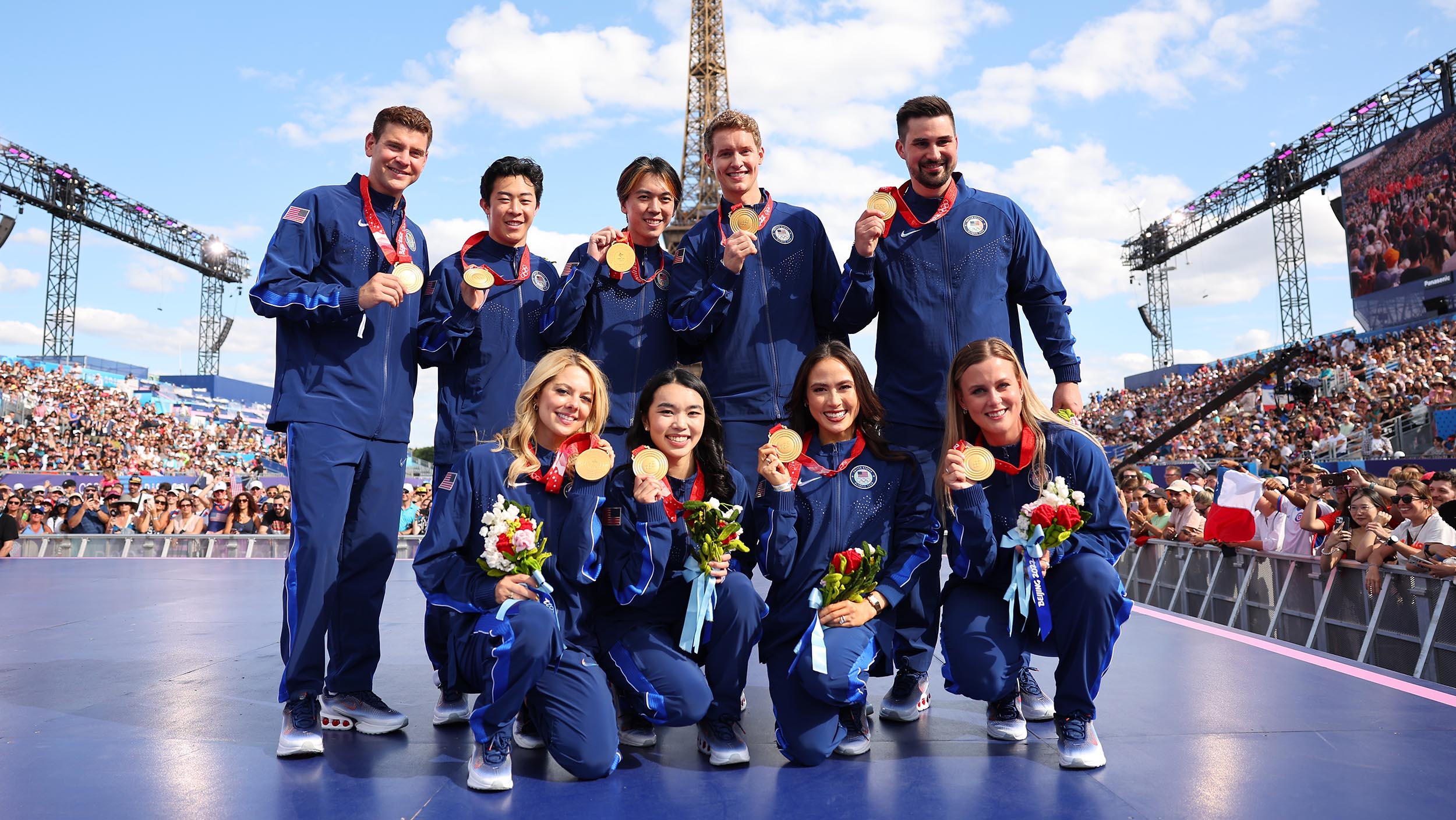 Golden day in Paris as 2022 Olympic champion US figure skaters finally get their medals