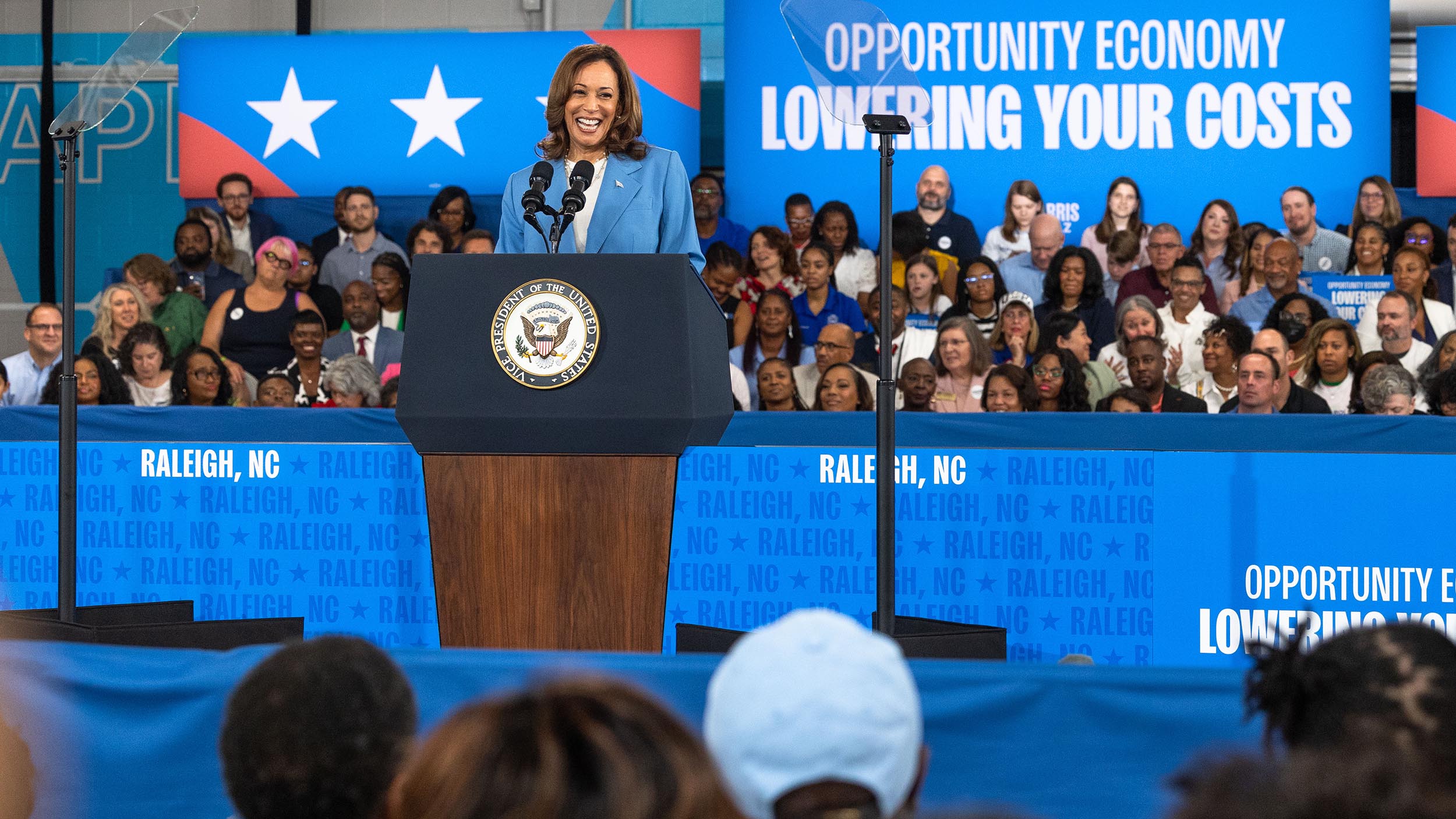 Harris touts new economic proposals during Raleigh campaign stop