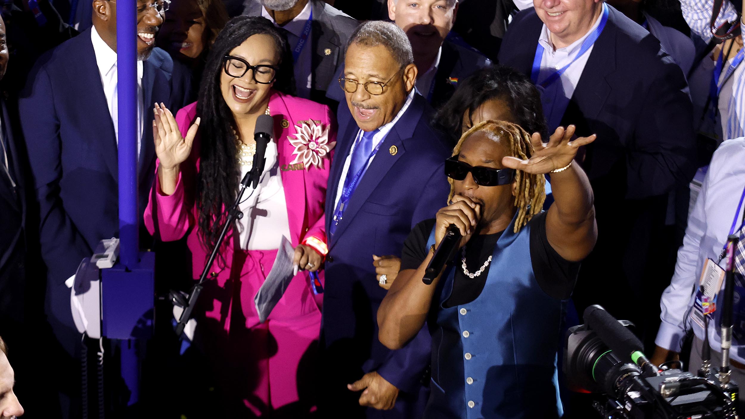 Democrats turn their roll call into a dance party with celebrities, state-specific songs and Lil Jon