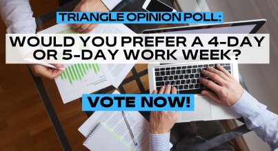 Triangle Opinion Poll – Work Week Preference