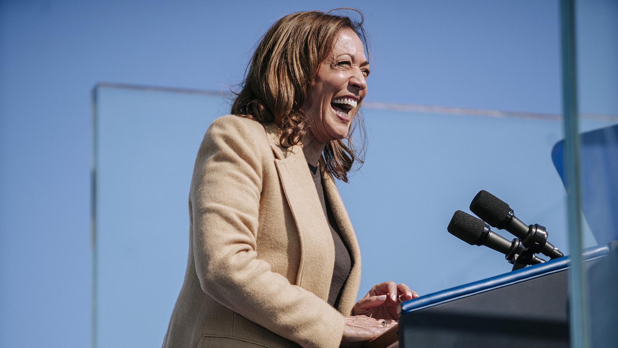 Harris visits New Hampshire to tout her small business tax plan