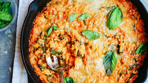 Easy Lemon and Spinach Orzo