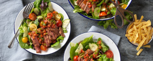 Gazpacho Steak Salad